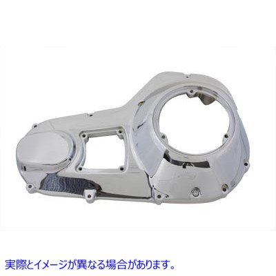 43-0222 クロームアウタープライマリーカバー 取寄せ Vツイン Chrome Outer Primary Cover (検索用／60665-94