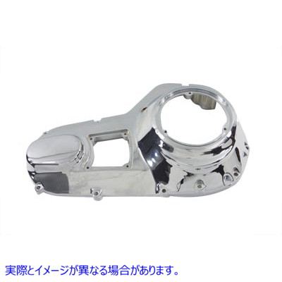 43-0232 クロームアウタープライマリーカバー 取寄せ Vツイン Chrome Outer Primary Cover (検索用／60665-89 33446-89