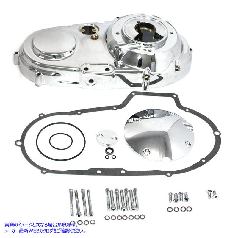 43-0235 クロームアウタープライマリーカバーキット 取寄せ Vツイン Chrome Outer Primary Cover Kit (検索用／
