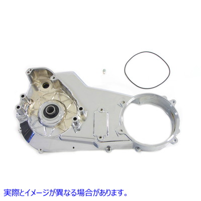 43-0244 クロームインナープライマリーカバーアセンブリ 取寄せ Vツイン Chrome Inner Primary Cover Assembly (検索用／60630-9