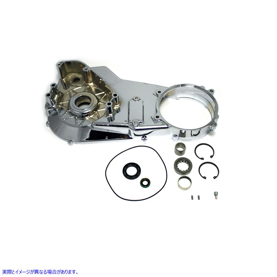 43-0245 クロームインナープライマリーカバーアセンブリ 取寄せ Vツイン Chrome Inner Primary Cover Assembly (検索用／60630-9