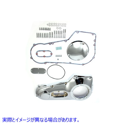 43-0264 クロームアウタープライマリーカバーキット 取寄せ Vツイン Chrome Outer Primary Cover Kit (検索用／60543-99
