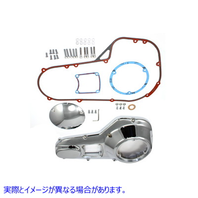 43-0272 クロームアウタープライマリーカバーキット 取寄せ Vツイン Chrome Outer Primary Cover Kit (検索用／