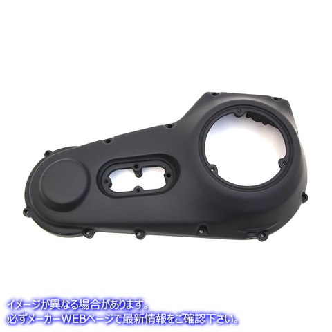 43-0332 ブラックのアウタープライマリーカバーのみ 取寄せ Vツイン Black Outer Primary Cover Only (検索用／