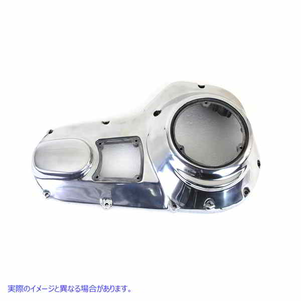 43-0333 ポリッシュアウタープライマリーカバー 取寄せ Vツイン Polished Outer Primary Cover (検索用／60665-85B