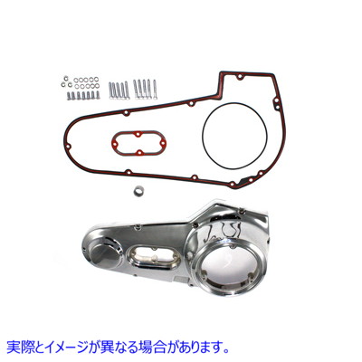 43-0343 クロームアウタープライマリーカバーキット 取寄せ Vツイン Chrome Outer Primary Cover Kit (検索用／