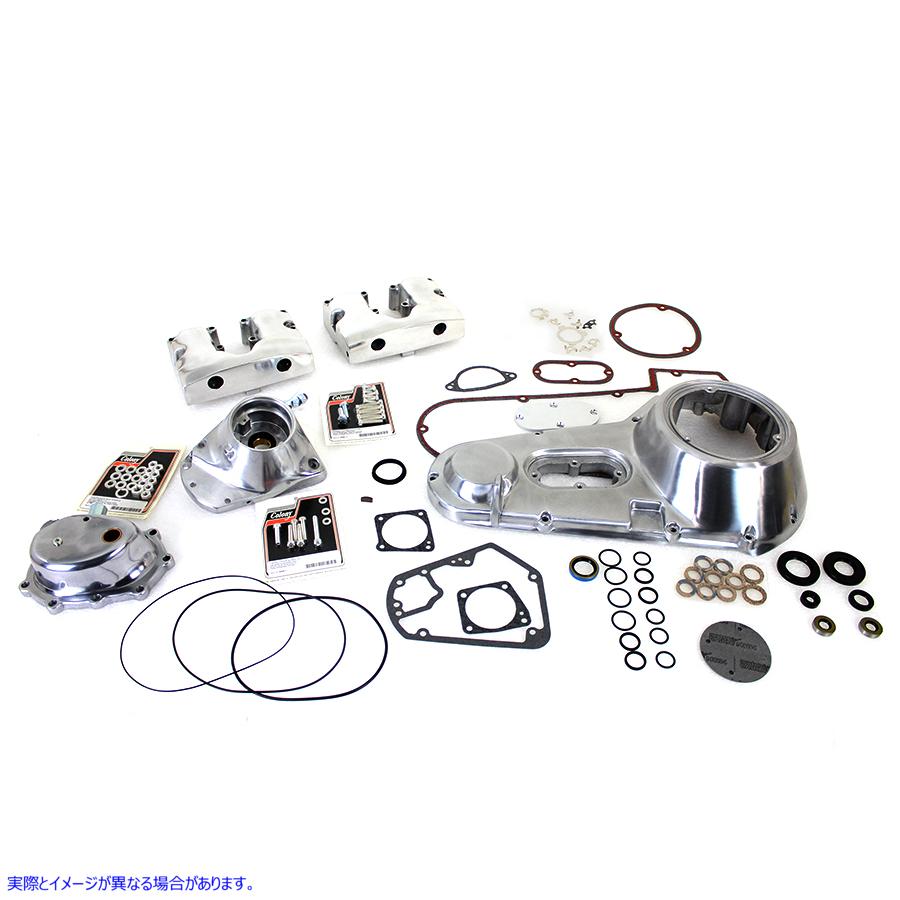 43-0564 ポリッシュエンジンドレスアップキット 取寄せ Vツイン Polished Engine Dress Up Kit (検索用／