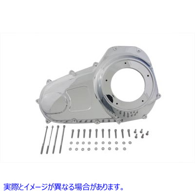 43-0782 クロームアウタープライマリーカバーキット 取寄せ Vツイン Chrome Outer Primary Cover Kit (検索用／60553-07