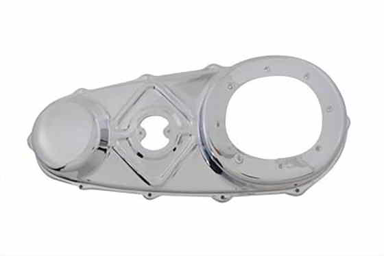 43-0907 工場サンプルクロームアウタープライマリーカバー 取寄せ Vツイン Factory Sample Chrome Outer Primary Cover (検索用