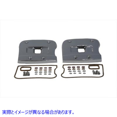 43-9128 トップロッカーボックスカバーセット クローム 取寄せ Vツイン Top Rocker Box Cover Set Chrome (検索用／17528-84A