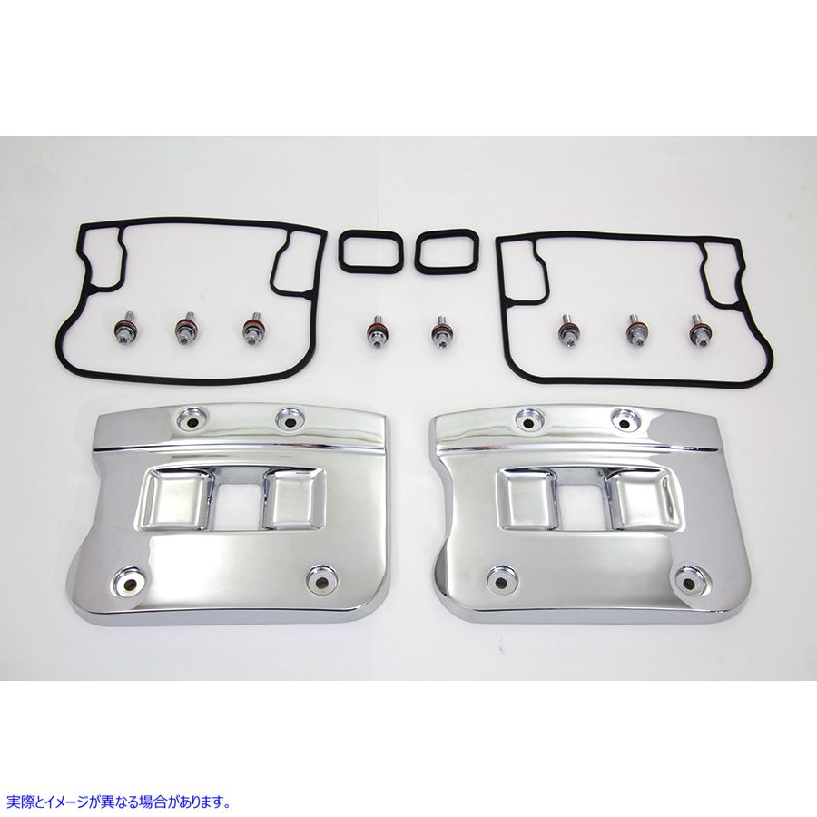 43-9170 トップロッカーボックスカバーセット クローム 取寄せ Vツイン Top Rocker Box Cover Set Chrome (検索用／17528-92