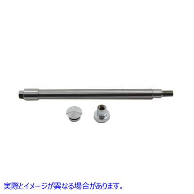 44-0002 クロームフラッシュマウントフロントアクスル 取寄せ Vツイン Chrome Flush Mount Front Axle (検索用／