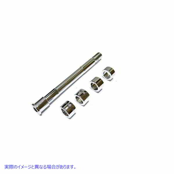 44-0006 クロームフロントアクスルキット 取寄せ Vツイン Chrome Front Axle Kit (検索用／43000080