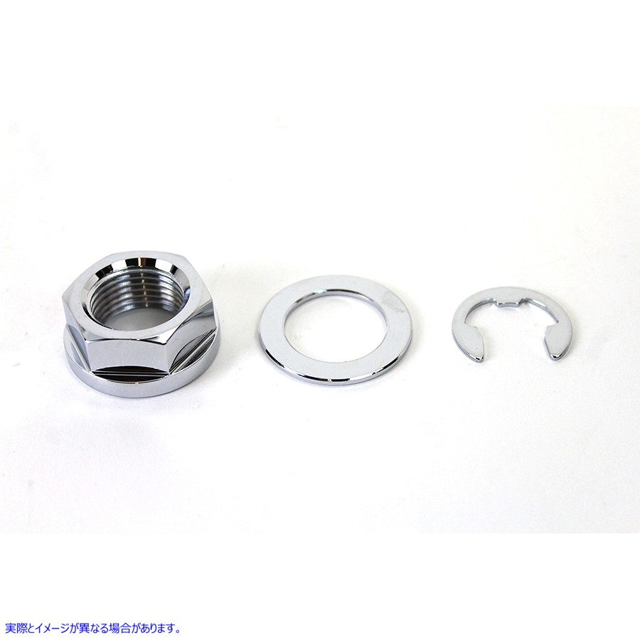 44-0242 リアアクスルナットキット 亜鉛 取寄せ Vツイン Rear Axle Nut Kit Zinc (検索用／