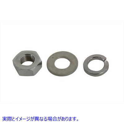 44-0326 リア アクスル ナット キット クローム 取寄せ Vツイン Rear Axle Nut Kit Chrome (検索用／7986