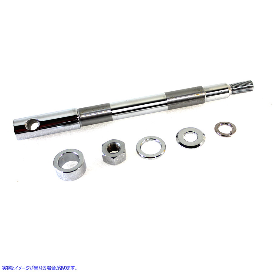 44-0363 クロームフロントアクスルキット 取寄せ Vツイン Chrome Front Axle Kit (検索用／43895-00