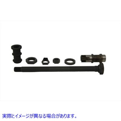 44-0377 パーカーライズドヘックスヘッドリアアクスルキット 取寄せ Vツイン Parkerized Hex Head Rear Axle Kit (検索用／