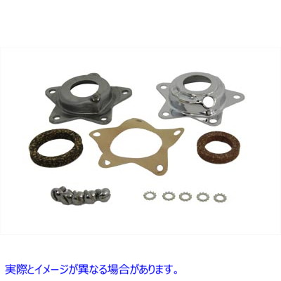 44-0535 クロームホイールハブベアリングスラストプレートキット 取寄せ Vツイン Chrome Wheel Hub Bearing Thrust Plate Kit (