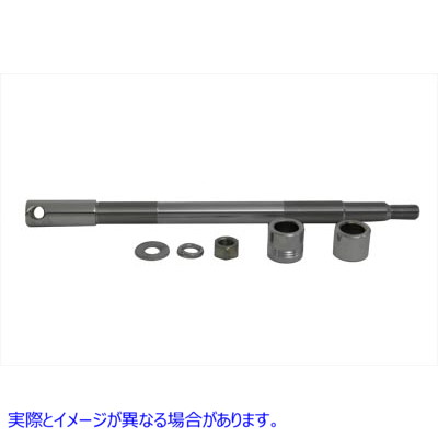44-0613 クローム フロント アクスル キット 全長 12-15/16 インチ 取寄せ Vツイン Chrome Front Axle Kit 12-15/16 inch Overal