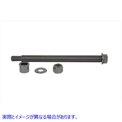 44-0615 フロント アクスル キット クローム 長さ 10 インチ 取寄せ Vツイン Front Axle Kit Chrome 10 inch Length (検索用／