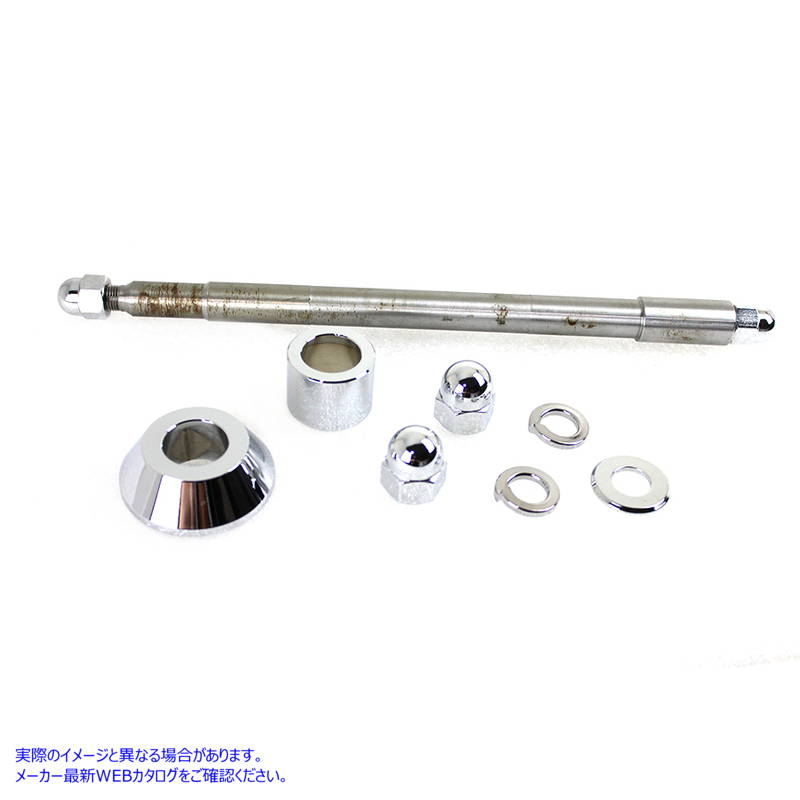 44-0617 FXSTD フロント アクスル キット クローム 長さ 10-5/8 インチ 取寄せ Vツイン FXSTD Front Axle Kit Chrome 10-5/8 inc
