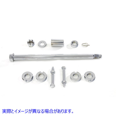 44-0892 クローム リア アクスル キット 取寄せ Vツイン Chrome Rear Axle Kit (検索用／