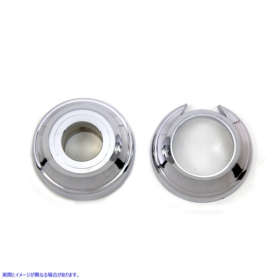 44-1742 フロントアクスルスペーサーセット クローム 取寄せ Vツイン Front Axle Spacer Set Chrome (検索用／