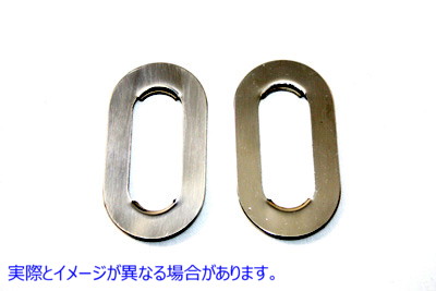 44-1989 リアアクスルアジャスター スライドプレート ステンレス 取寄せ Vツイン Rear Axle Adjuster Slide Plate Stainless Ste