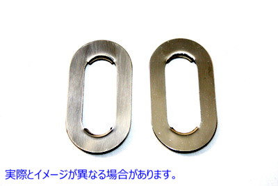 44-1989 リアアクスルアジャスタースライドプレートステンレス鋼 Rear Axle Adjuster Slide Plate Stainless Steel 取寄せ Vツイン (検索用／ V-Twin