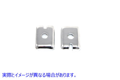 44-2009 クローム リア アクスル アジャスター エンド プレート セット 取寄せ Vツイン Chrome Rear Axle Adjuster End Plate Se