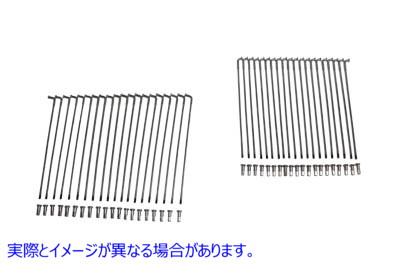 45-0155 カドミウム 19 インチ スポーク セット 取寄せ Vツイン Cadmium 19 inch Spoke Set (検索用／