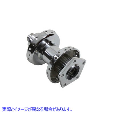 45-0293 クロームフロントホイールハブ 取寄せ Vツイン Chrome Front Wheel Hub (検索用／43677-88