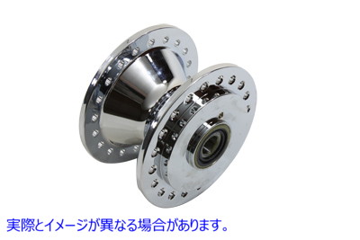 45-0298 クロームフロントホイールハブ 取寄せ Vツイン Chrome Front Wheel Hub (検索用／43619-84