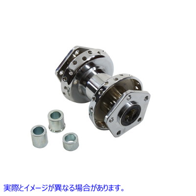 45-0326 クロームフロントホイールハブ 取寄せ Vツイン Chrome Front Wheel Hub (検索用／43404-87