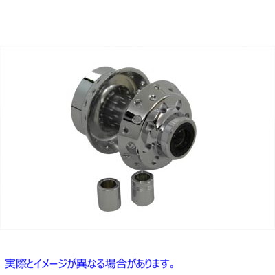 45-0329 クロームフロントホイールハブ 取寄せ Vツイン Chrome Front Wheel Hub (検索用／43672-84A