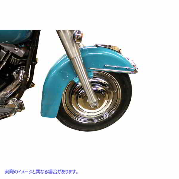 45-0378 16インチ フロントワイヤーホイールカバーセット クローム 取寄せ Vツイン 16 inch Front Wire Wheel Cover Set Chrome