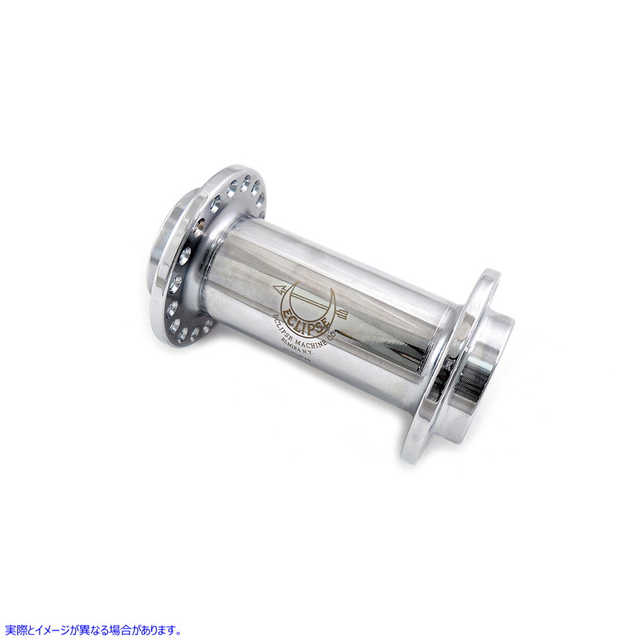 45-0453 Eclipse フロントハブ ニッケルメッキ 取寄せ Vツイン Eclipse Front Hub Nickel Plated (検索用／