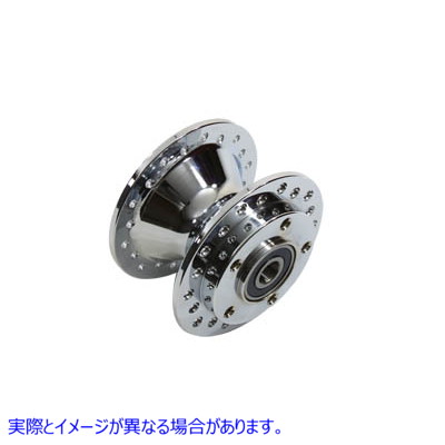 45-0641 クロームフロントホイールハブ 取寄せ Vツイン Chrome Front Wheel Hub (検索用／43610-00