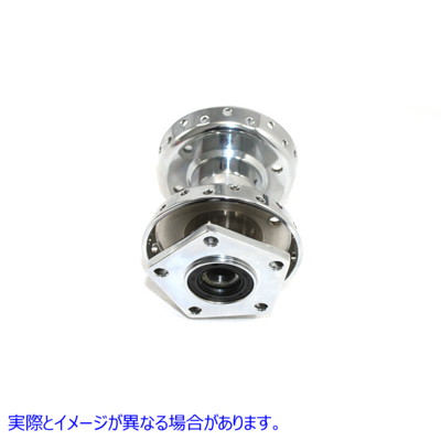 45-0688 クロームフロントホイールハブ 取寄せ Vツイン Chrome Front Wheel Hub (検索用／43053-86