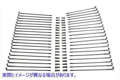 45-0736 ステンレススチール 19 インチ スポーク キット 取寄せ Vツイン Stainless Steel 19 inch Spoke Kit (検索用／