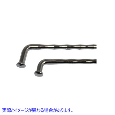 45-0755 クローム 21 インチ スポークセット リップルタイプ ブキャナン 取寄せ Vツイン Chrome 21 inch Spoke Set Rippled Type