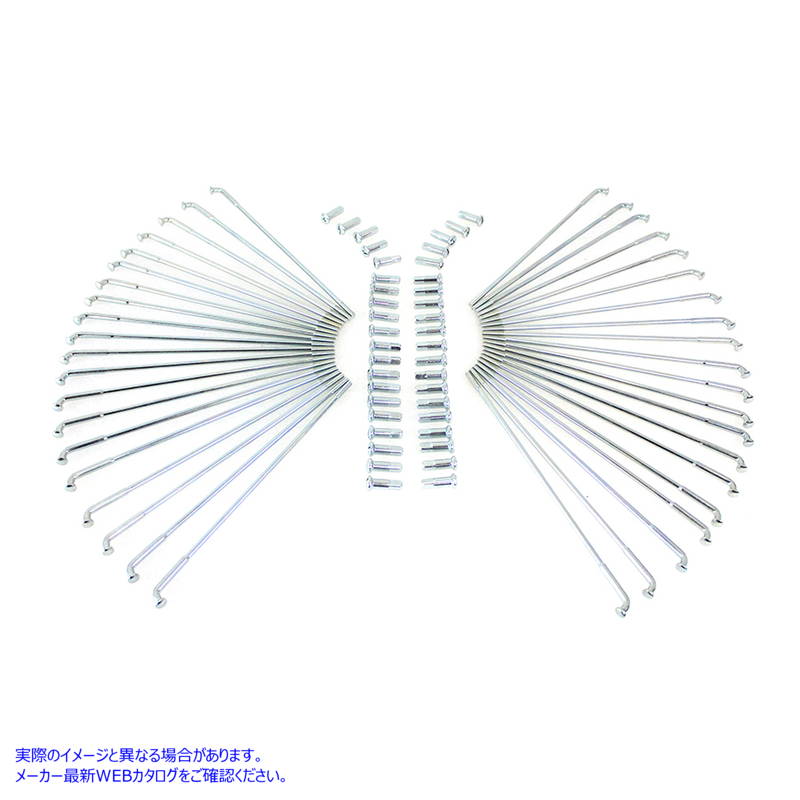 45-0797 Zicad メッキ 18 インチ スター ハブ スポーク セット 取寄せ Vツイン Zicad Plated 18 inch Star Hub Spoke Set (検索