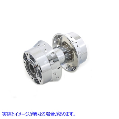 45-0968 ホイールハブ 25mm ベアリング付き クローム 取寄せ Vツイン Wheel Hub with 25mm Bearings Chrome (検索用／
