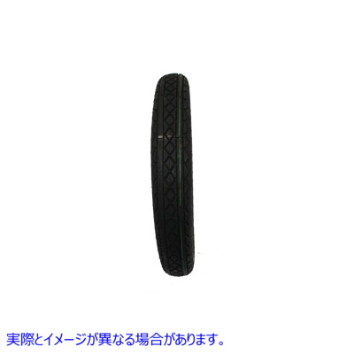 46-0342 コーカー レプリカ ブラック ダイヤモンド 4.50 インチ X 18 インチ ブラックウォール 取寄せ Vツイン Coker Replica Bl