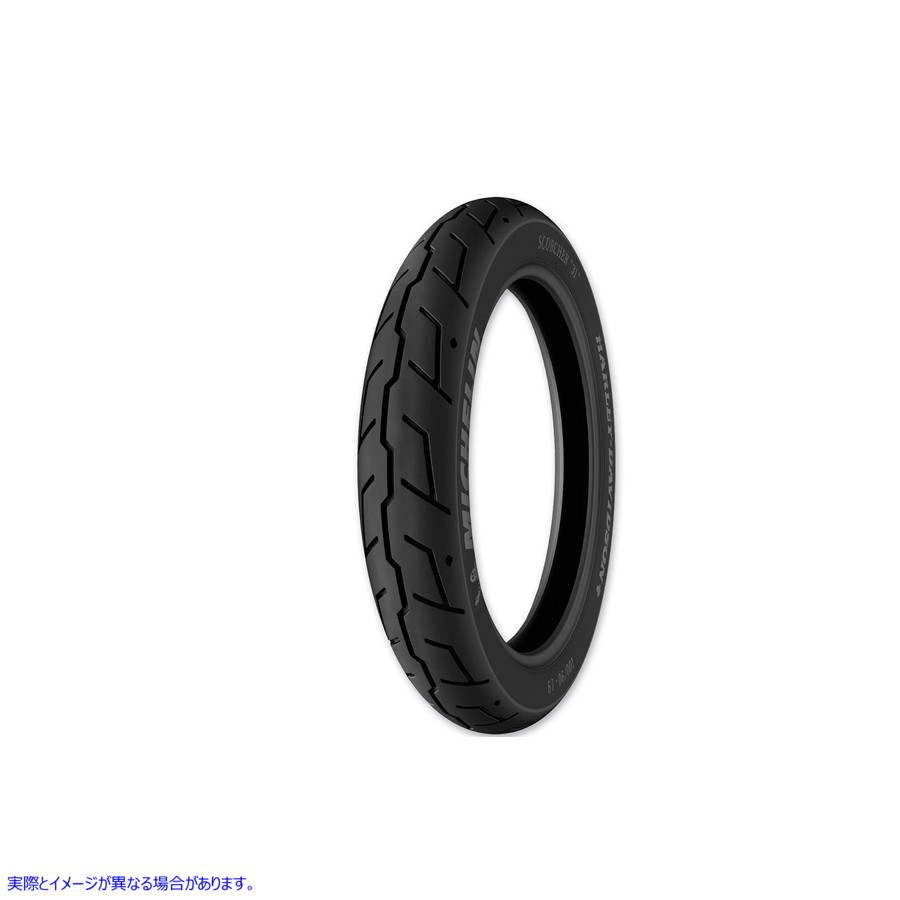 46-0810 ミシュラン スコーチャー 31 100/90B19 プライ ブラックウォール タイヤ 取寄せ Vツイン Michelin Scorcher 31 100/90B1