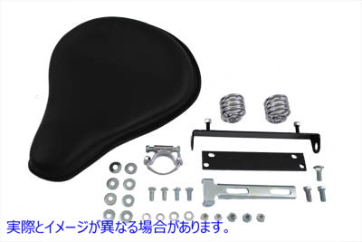 47-0131 ブラックレザーソロシートキット 取寄せ Vツイン Black Leather Solo Seat Kit (検索用／ Corbin Gentry
