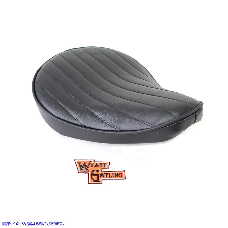 47-0368 ブラック タック アンド ロール ソロ シート S 取寄せ Vツイン Black Tuck and Roll Solo Seat Small (検索用／ Corbin