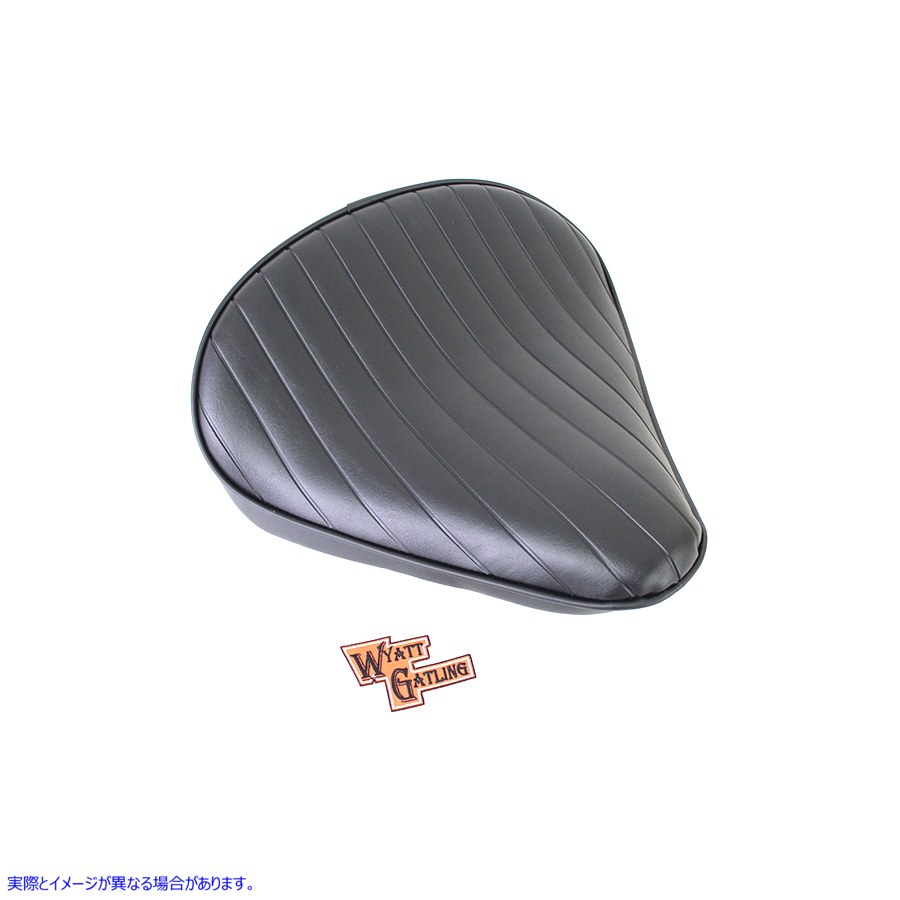 47-0371 ブラック タック アンド ロール ソロ シート L 取寄せ Vツイン Black Tuck and Roll Solo Seat Large (検索用／ Bates 7