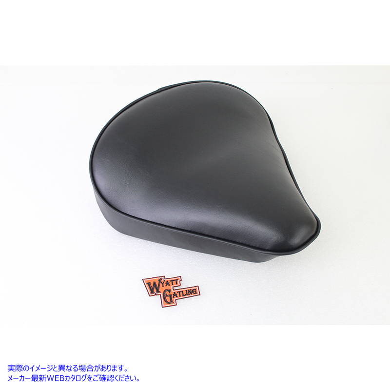 47-0372 ブラックビニールソロシート 取寄せ Vツイン Black Vinyl Solo Seat (検索用／ Bates 78500