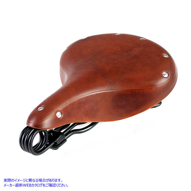 47-0611 ダブルスチールサドル ソロシート ハニーブラウン 取寄せ Vツイン Double Steel Saddle Solo Seat Honey Brown (検索用